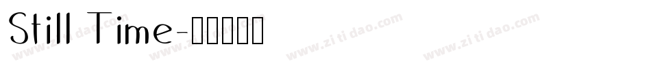 Still Time字体转换
